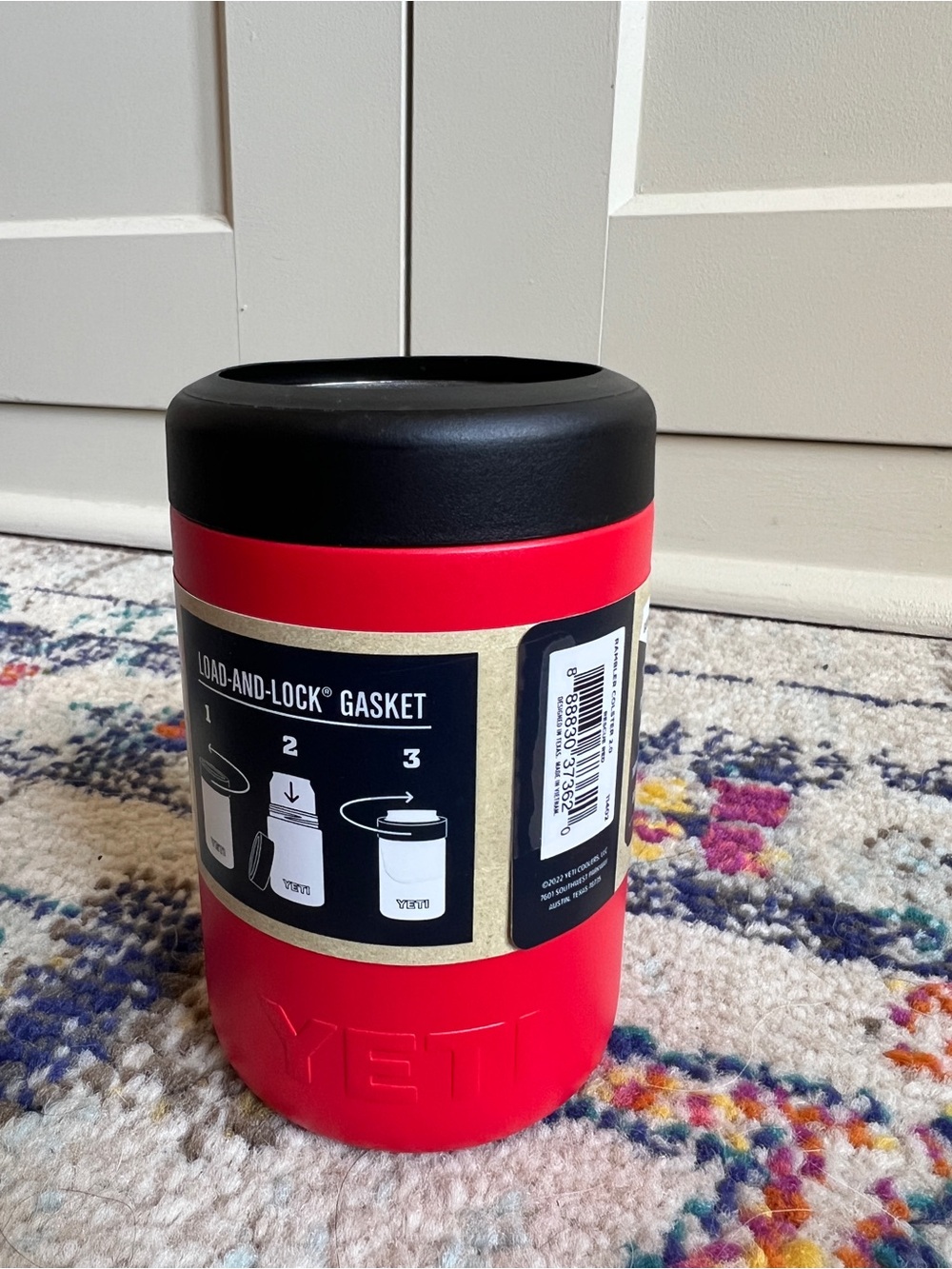 YETI Rambler 12 oz. Colster Can Insulator, Rescue Red new - Picture 2 of 3